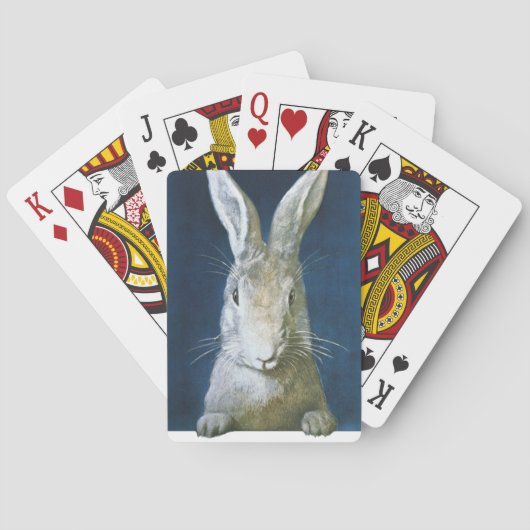  paashaas, paardenbonijn speelkaarten (Achterkant)