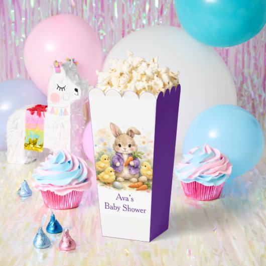 Paashaas Paarse Jas Baby Shower Bedankdoosjes (Feest)