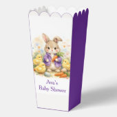 Paashaas Paarse Jas Baby Shower Bedankdoosjes (Voorkant)