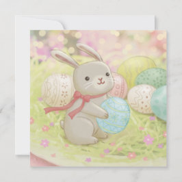 Paashaas & Paaseieren Illustratie Kaart