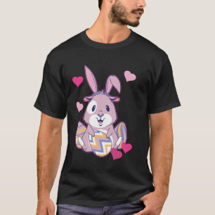 Paashaas Paaseieren Paas Retro Konijn Rabbijn T-shirt