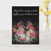 “Paashaas” Pasen Kaart (Gele Bloem)