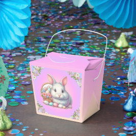 Paashaas pastel bedankdoosjes