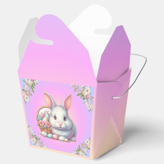 Paashaas  pastel bedankdoosjes (Geopend)