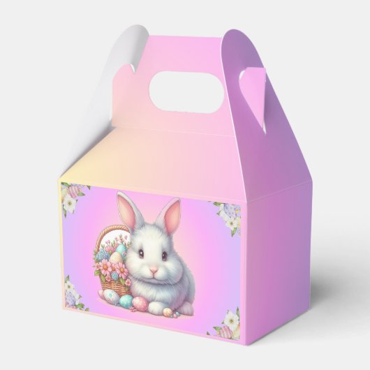 Paashaas  pastel bedankdoosjes (Voorkant Zijde)