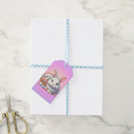 paashaas pastel cadeaulabel