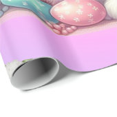 Paashaas pastel cadeaupapier (Rol Hoek)