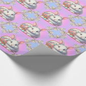  paashaas pastel cadeaupapier (Hoek)