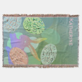 Paashaas pastel eieren gooien deken (Voorkant)