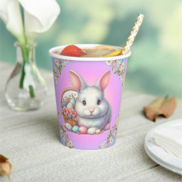 Paashaas pastel papieren bekers
