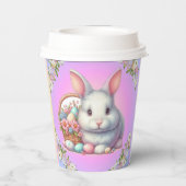 Paashaas  pastel papieren bekers (Achterkant)