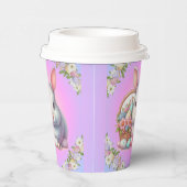 Paashaas  pastel papieren bekers (Rechts)