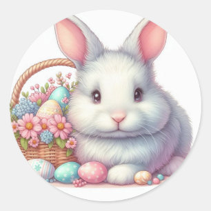 paashaas pastel ronde sticker