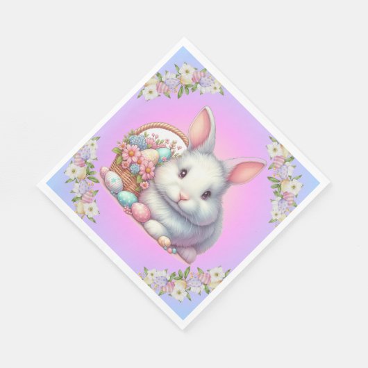 Paashaas  pastel servet (Hoek)