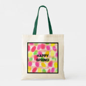 Paashaas Pastelkleurige Jelly Beans Naam Tote Bag (Achterkant)