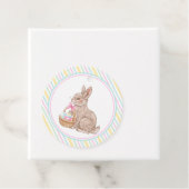 Paashaas pastelstreep bedankjes labels (In situ)