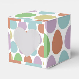 Paashaas patroon gunstbox bedankdoosjes