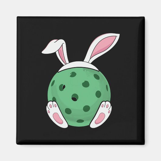Paashaas Pickleball - Leuke Pickle Ball R Magneet (Voorkant)