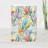  paashaas picknick genot feestdagen kaart (Achterkant)