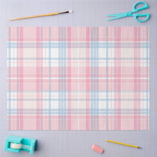 Paashaas Plaid Serie Ontwerp #5 Tissuepapier (Craft)