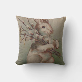 paashaas Poesje wilg Kussen