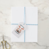 Paashaas Prettig Pasen, Iedereen! Cadeaulabel (Met Touw)