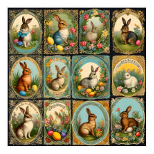  paashaas, retro paashaas, paaskonijntjes