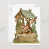 Paashaas Roadside Egg Stand Feestdagenkaart (Voorkant / Achterkant)