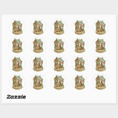 Paashaas Roadside Egg Stand Ronde Sticker (Vel)