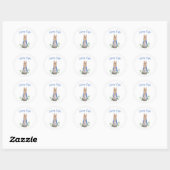 Paashaas Ronde Sticker (Vel)