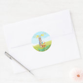 Paashaas Ronde Sticker (Envelop)