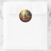 Paashaas  ronde sticker (Tas)