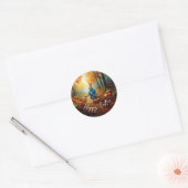 Paashaas  ronde sticker (Envelop)