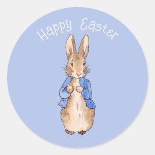 Paashaas Ronde Sticker