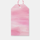 Paashaas roze cadeaulabel (Achterkant)