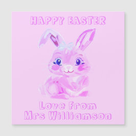 Paashaas roze kleuterschool meisje ijskast Kaart