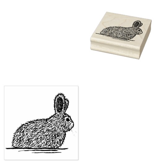 paashaas rubberen stempel (Gestempeld)