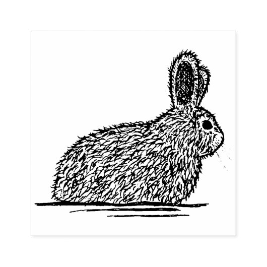 paashaas rubberen stempel (Afrduk)