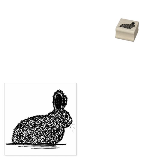 paashaas rubberen stempel (Gestempeld)