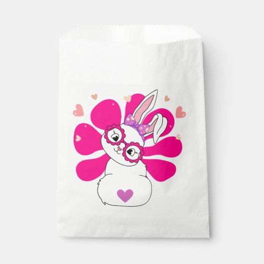 Paashaas schattig konijn bedankzakje (Voorkant)