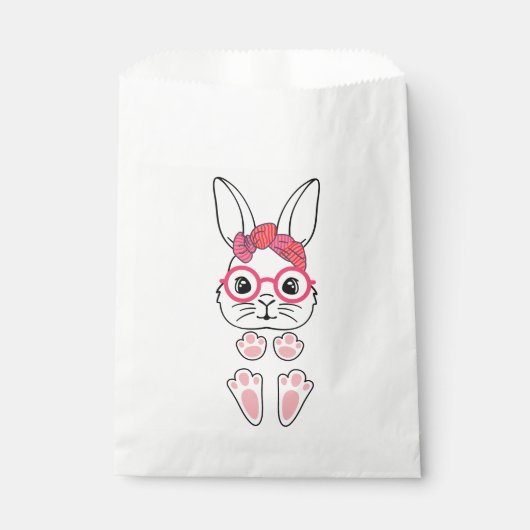 Paashaas schattig konijn bedankzakje (Voorkant)