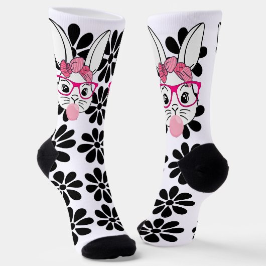 Paashaas schattig konijn sokken (Gebogen)