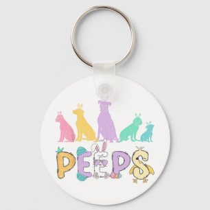 Paashaas Schattige Paashaas Hondenliefhebber Chick Sleutelhanger