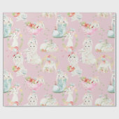 Paashaas Schattigee konijnen Print Cadeaupapier (Vlak)