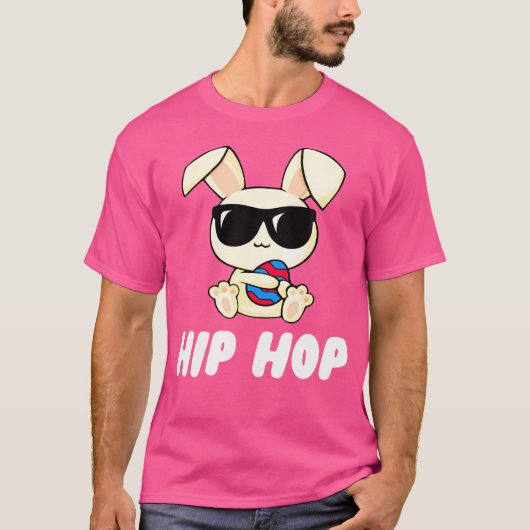 Paashaas Shirt voor Vrouwen Mannen Hip Hop (Voorkant)