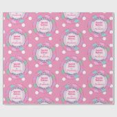 Paashaas Speciale Levering Roze Glitters Cadeaupapier (Vlak)