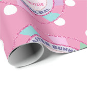 Paashaas Speciale Levering Roze Glitters Cadeaupapier (Rol Hoek)