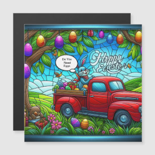 Paashaas strooit zijn magische stof.