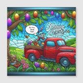 Paashaas strooit zijn magische stof. (Voorkant)