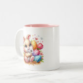 Paashaas tweekleurige koffiemok (Voorkant links)